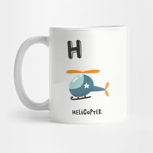 H is Helicopter Mug